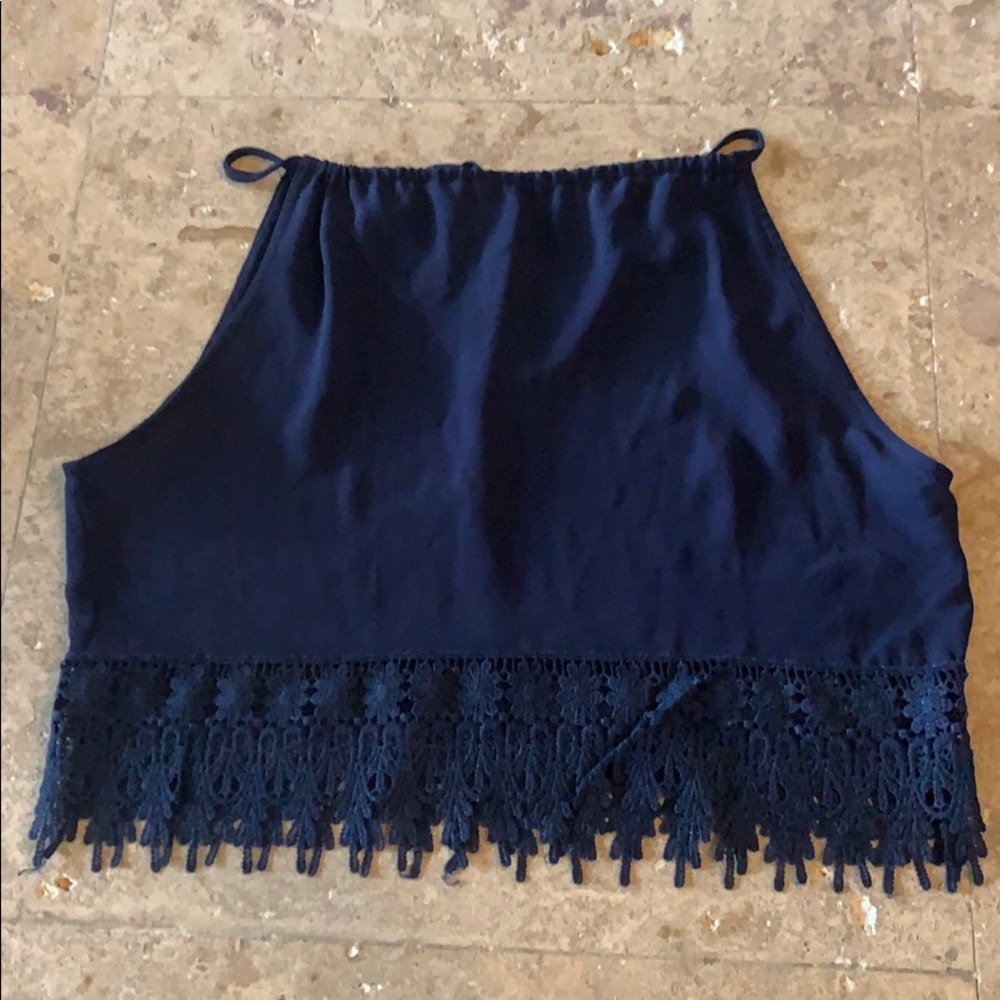 Navy blouse